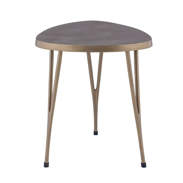 Leila Side Table - Antique Brass, 46cm