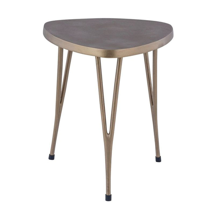 Leila Side Table - Antique Brass, 46cm