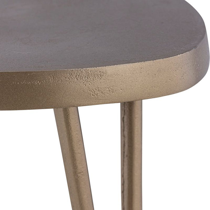 Leila Side Table - Antique Brass, 46cm