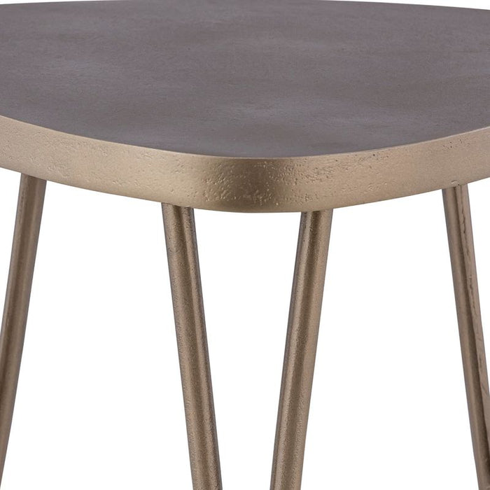 Leila Side Table - Antique Brass, 46cm