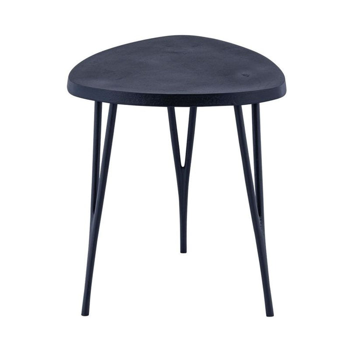 Leila Side Table - Black, Metal, 46cm