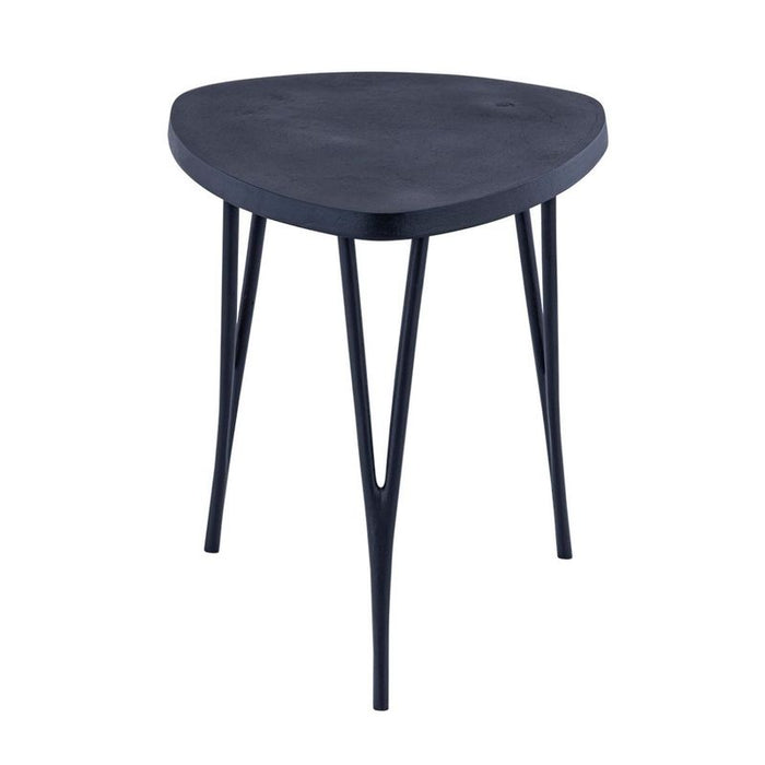 Leila Side Table - Black, Metal, 46cm