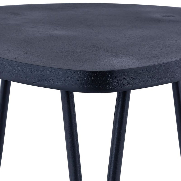 Leila Side Table - Black, Metal, 46cm