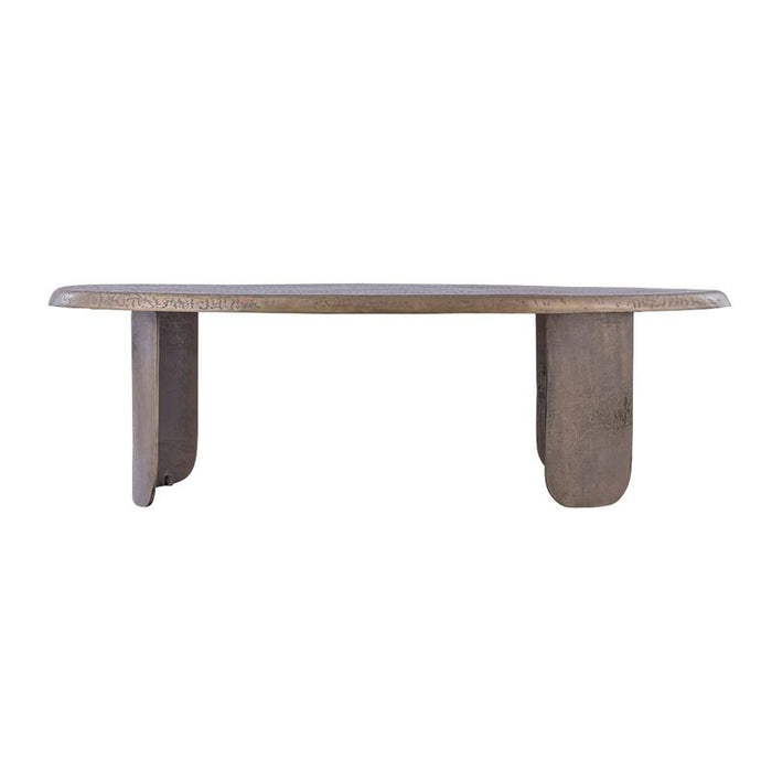 Silas Coffee Table - Antique Gold, Metal, 123cm