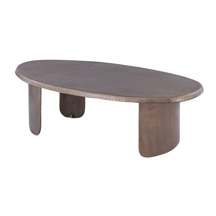 Silas Coffee Table - Antique Gold, Metal, 123cm
