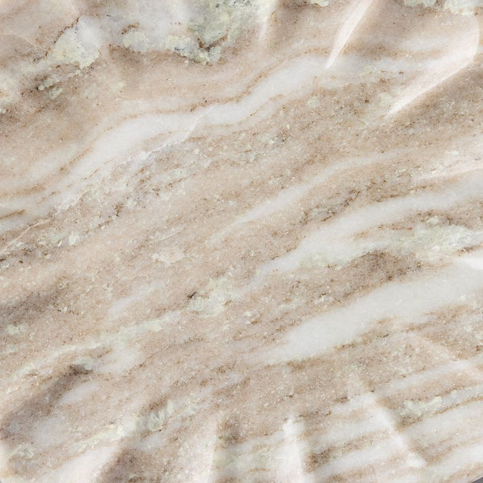 Stellar Marble Round Tray - Beige