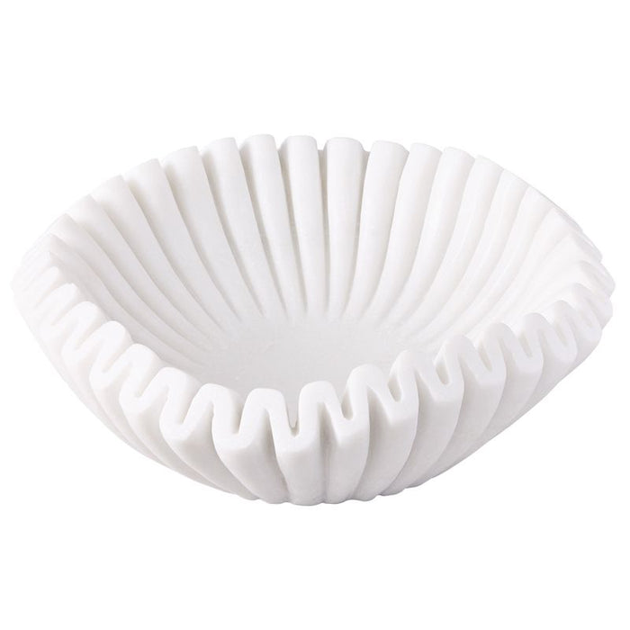 Aster Marble Bowl - White