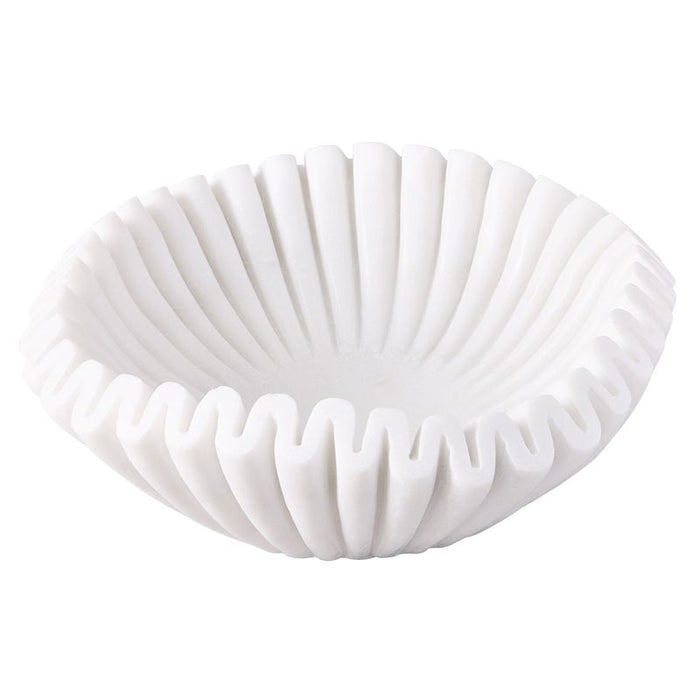 Aster Marble Bowl - White