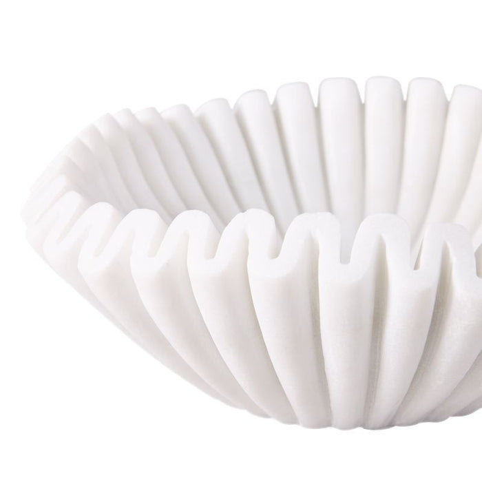 Aster Marble Bowl - White