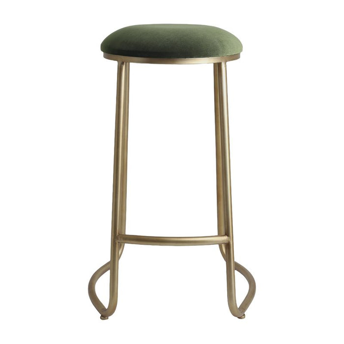 Annie Bar Stool - Moss Velvet, 75cm H