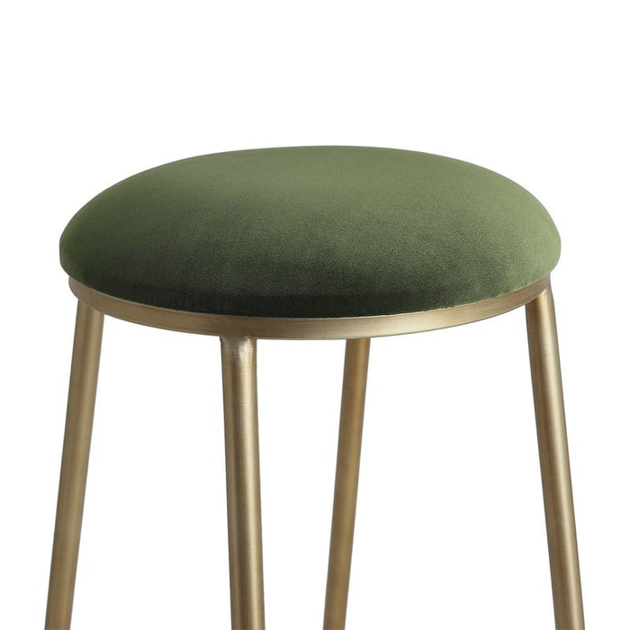 Annie Bar Stool - Moss Velvet, 75cm H