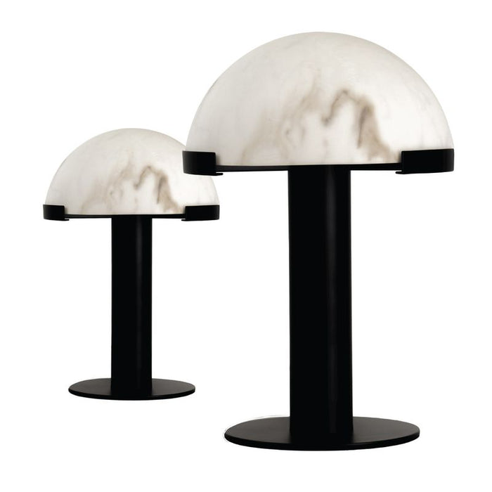 Mishca Table Lamp Black Set of 2 - Fabric Metal, 45cm H