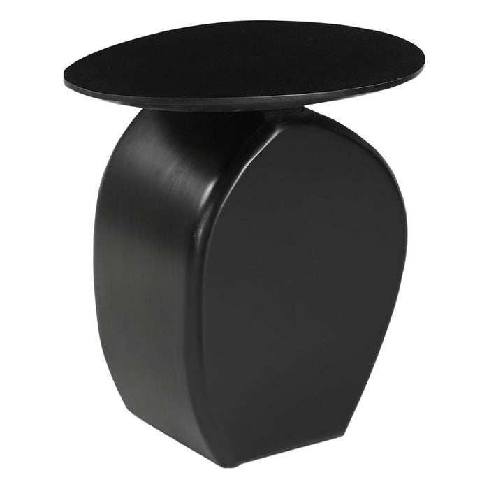 Harte Side Table - Black, Wood, 45cm