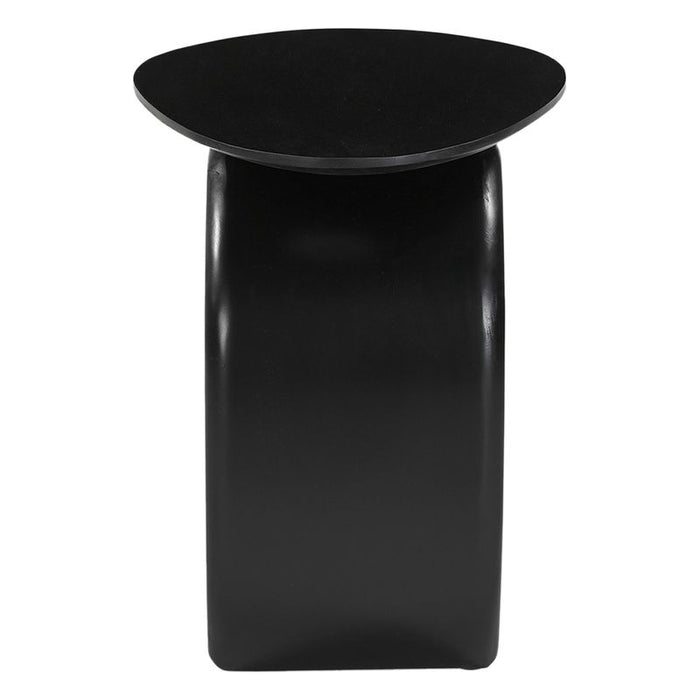Harte Side Table - Black, Wood, 45cm