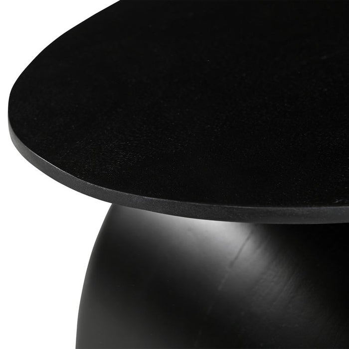 Harte Side Table - Black, Wood, 45cm
