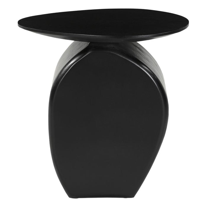 Harte Side Table - Black, Wood, 45cm