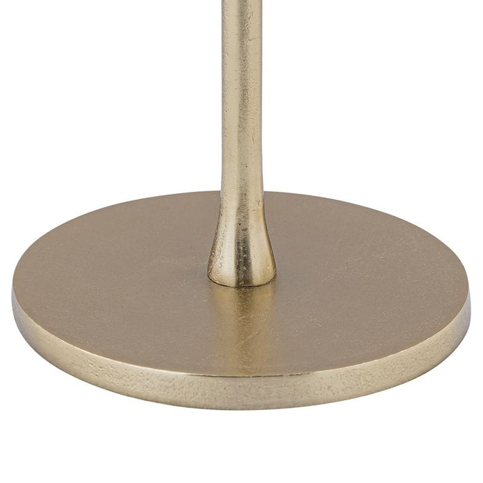 Walker Side Table - Large Gold, Glass Metal, 39cm