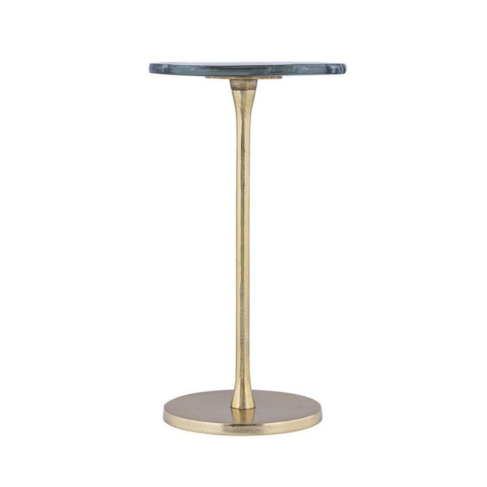 Walker Side Table - Small Gold, Glass Metal, 27cm