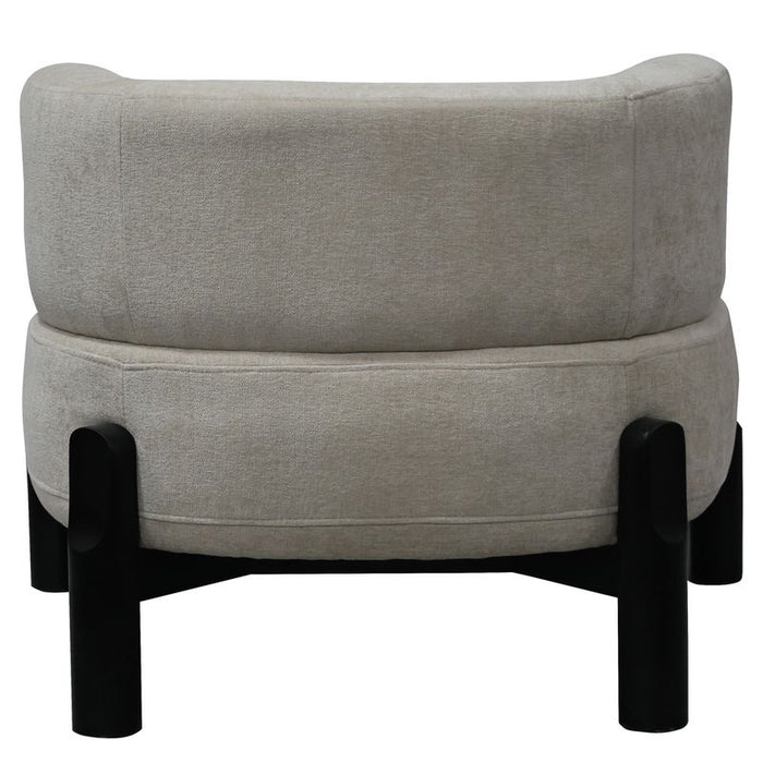 Richmond Occasional Chair - Fawn Chenille, Fabric Wood