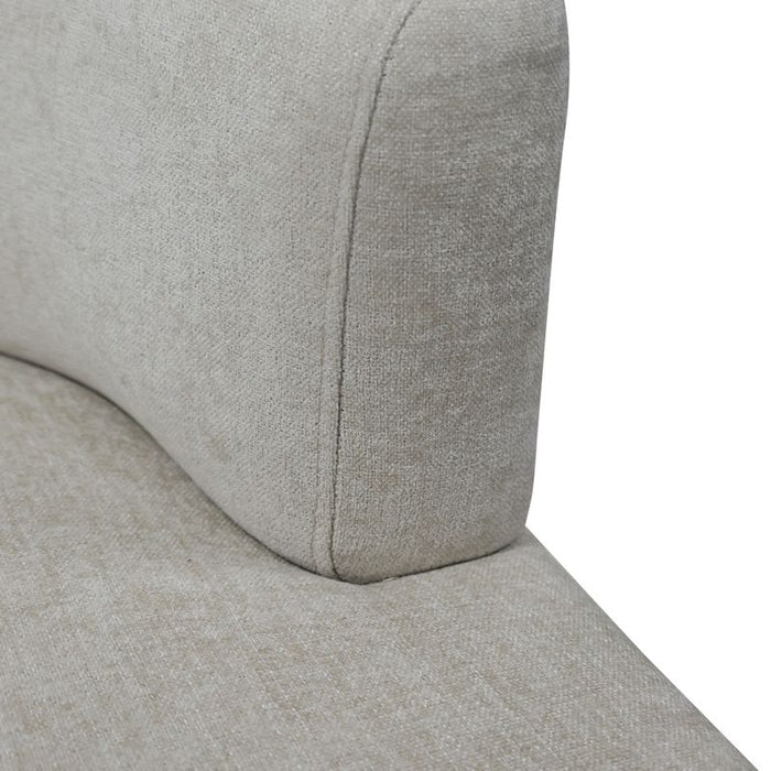 Richmond Occasional Chair - Fawn Chenille, Fabric Wood