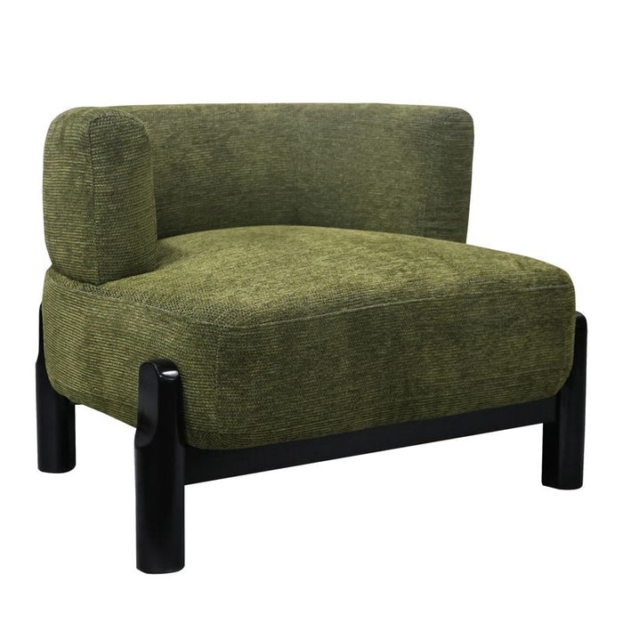 Richmond Occasional Chair - Olive Chenille, Fabric Wood