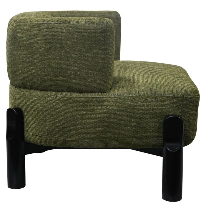 Richmond Occasional Chair - Olive Chenille, Fabric Wood