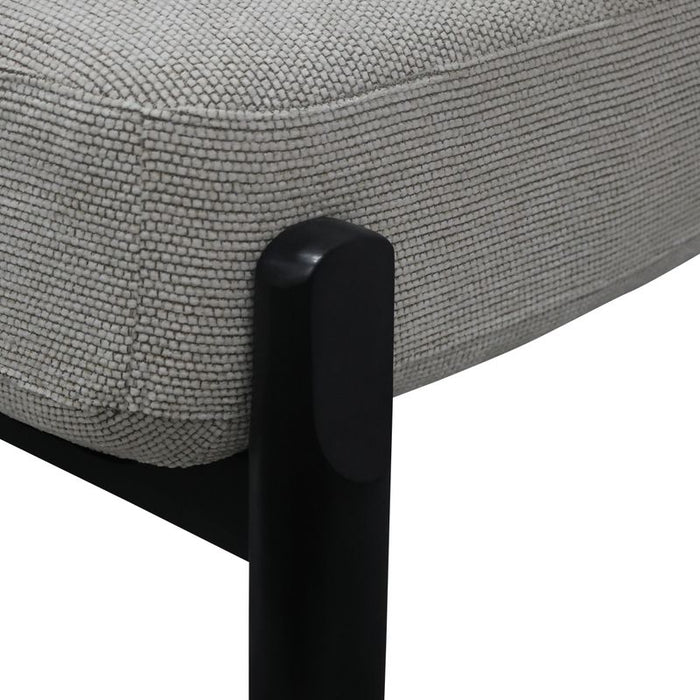 Richmond Occasional Chair - White Chenille, Fabric Wood