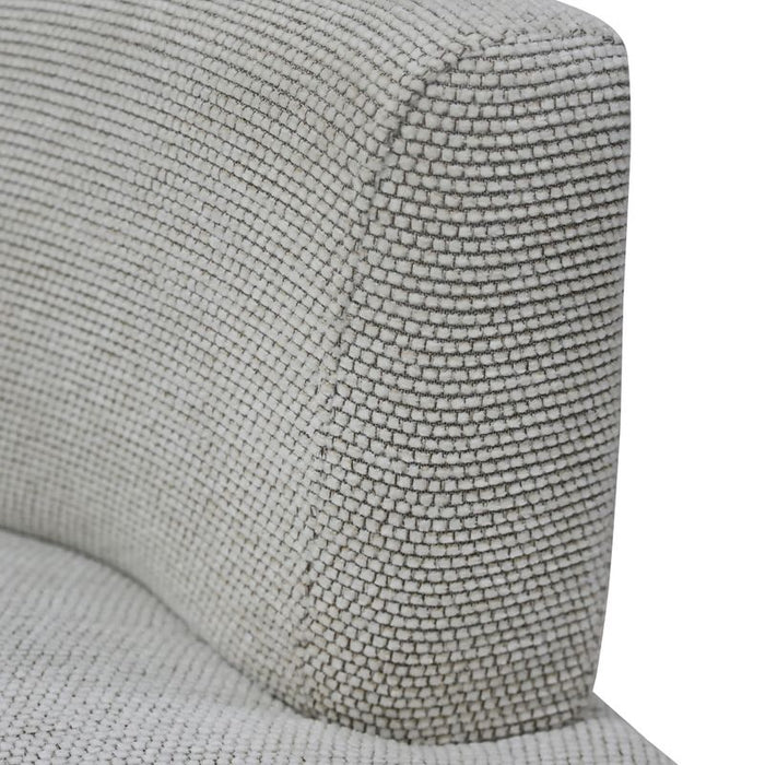 Richmond Occasional Chair - White Chenille, Fabric Wood