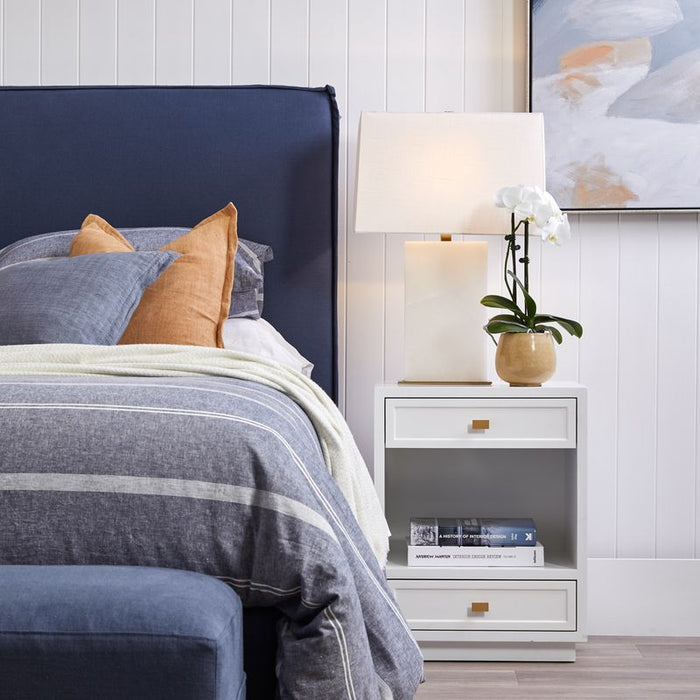 Logan Small White Bedside Table Set of 2