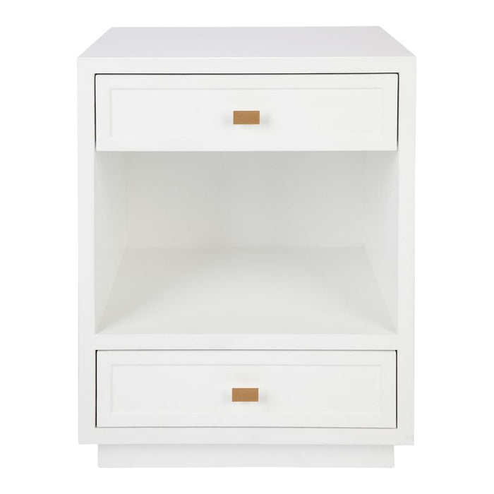 Logan Small White Bedside Table Set of 2