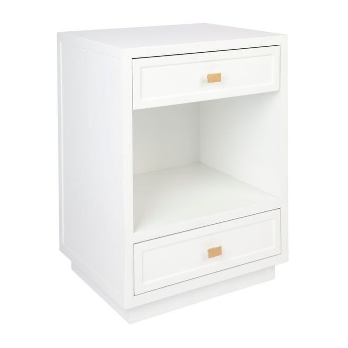 Logan Small White Bedside Table Set of 2