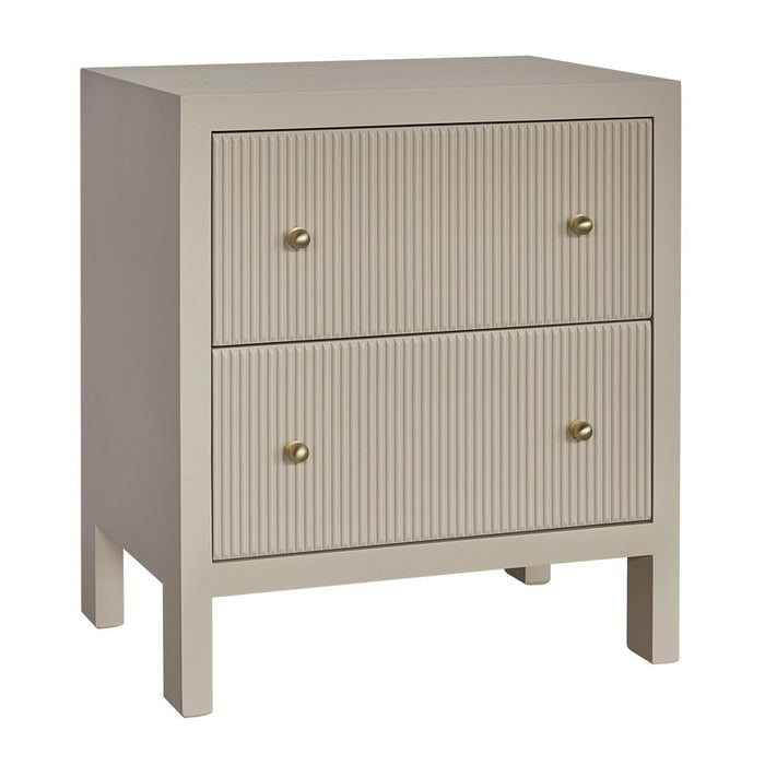 Ariana Large Beige Bedside Table Set of 2