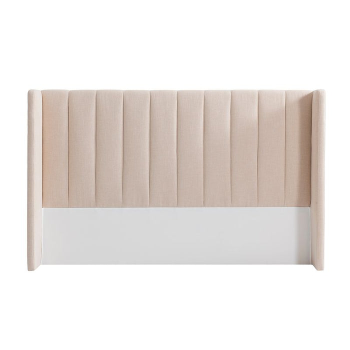 Central Park King Bedhead - Fawn Linen, Natural