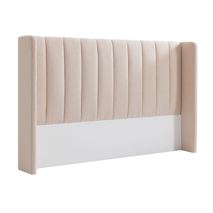 Central Park King Bedhead - Fawn Linen, Natural