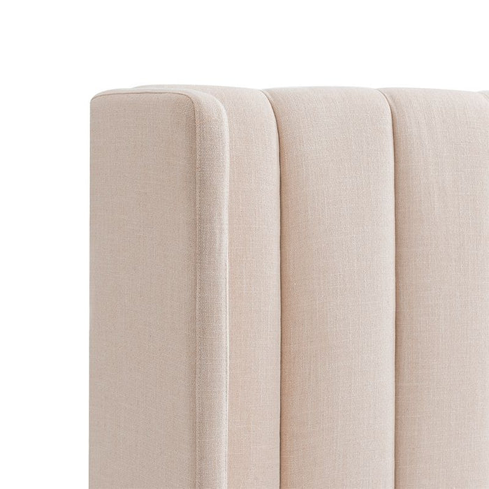 Central Park King Bedhead - Fawn Linen, Natural