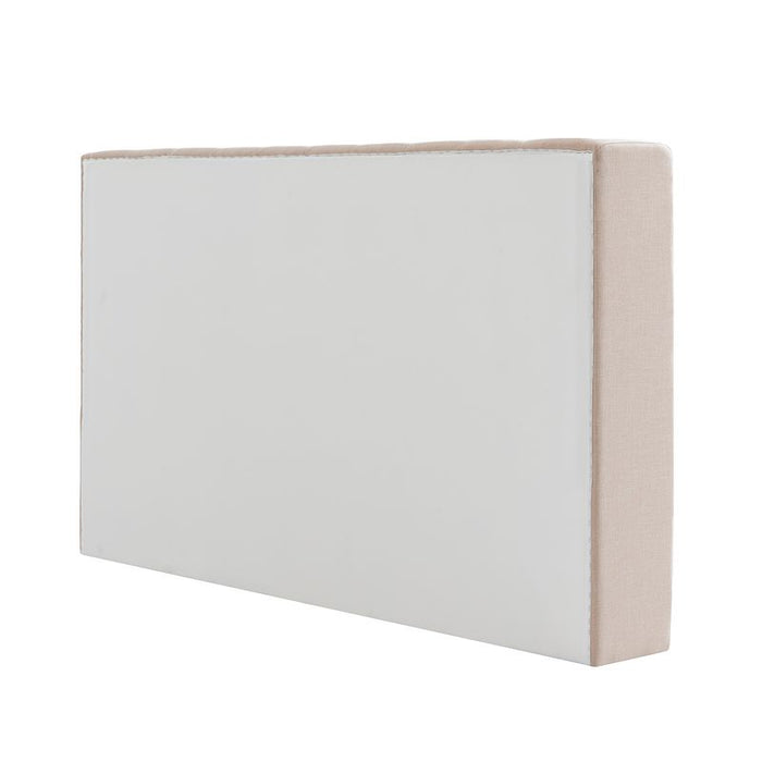 Central Park King Bedhead - Fawn Linen, Natural