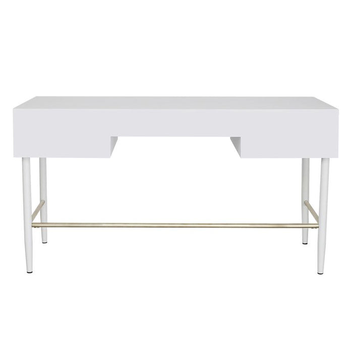 Evelyn Desk - White, Metal, 150cm