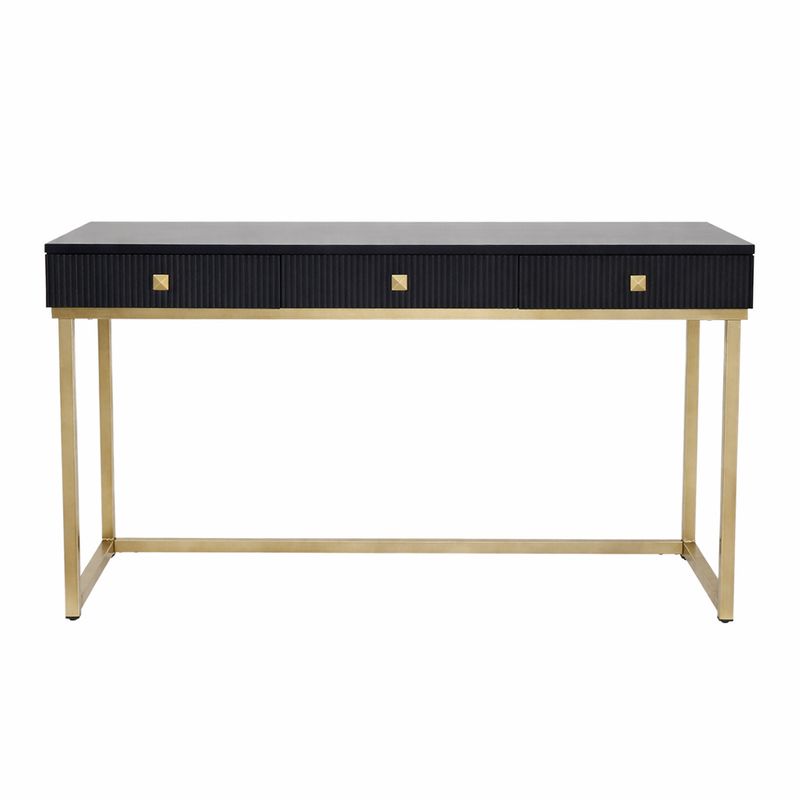 Marc Desk - Black, Metal, 140cm