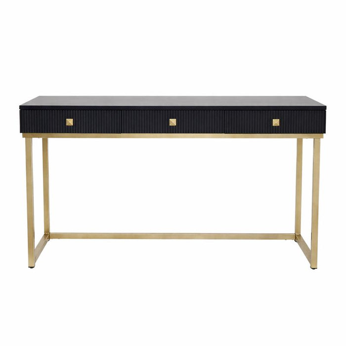 Marc Desk - Black, Metal, 140cm