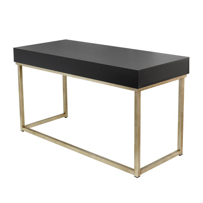 Marc Desk - Black, Metal, 140cm