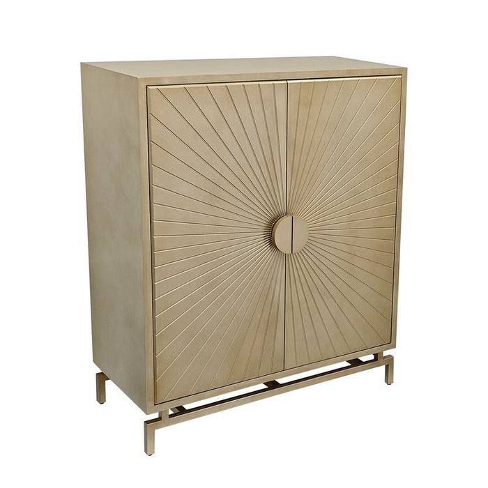 Bonnet Bar Cabinet - Gold Metal