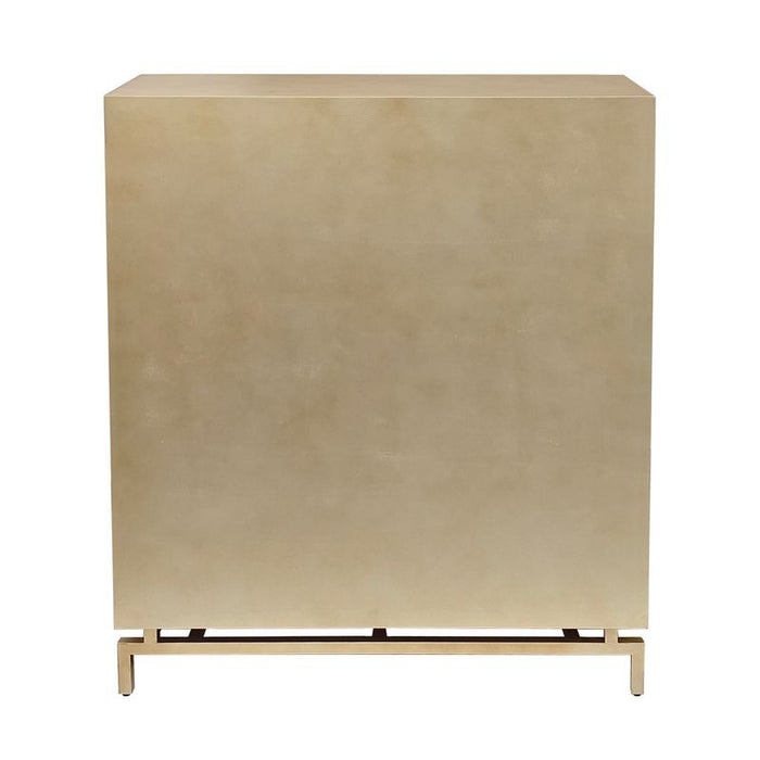 Bonnet Bar Cabinet - Gold Metal