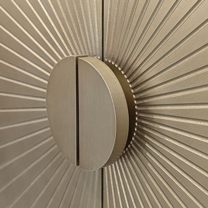 Bonnet Bar Cabinet - Gold Metal