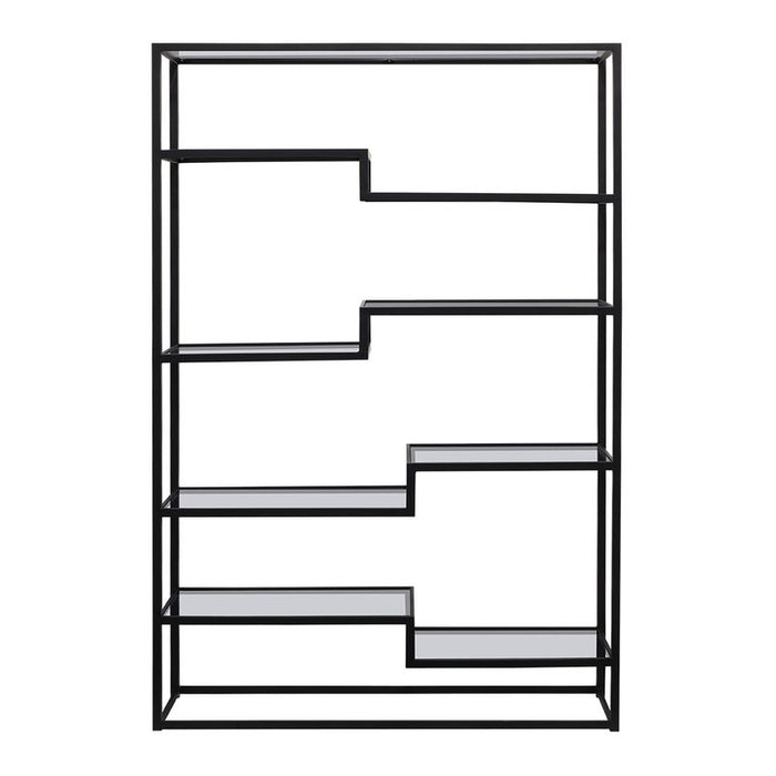 Mistique Glass Shelving Unit - Black