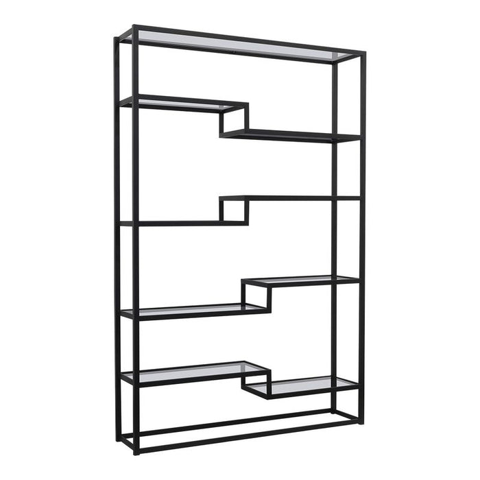 Mistique Glass Shelving Unit - Black