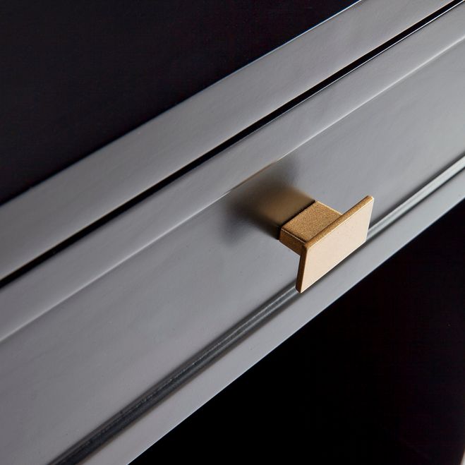 Logan Small Black Bedside Table Set of 2