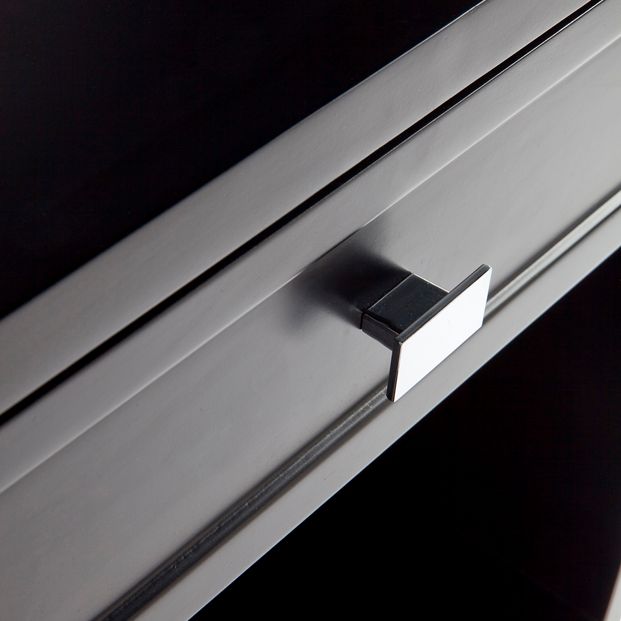 Logan Small Black Bedside Table Set of 2