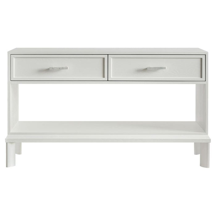 Jill Console Table - White, Marble Wood, 140cm
