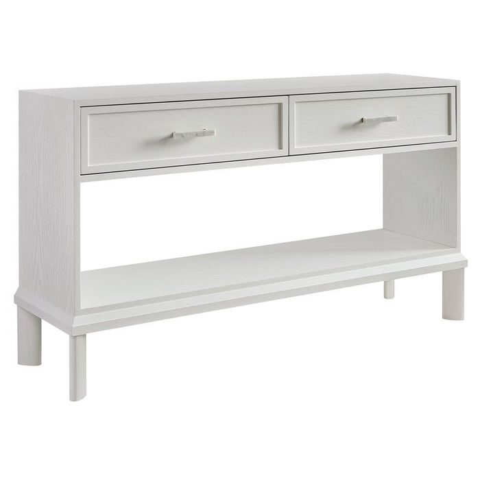 Jill Console Table - White, Marble Wood, 140cm