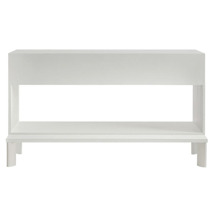 Jill Console Table - White, Marble Wood, 140cm